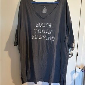 Secret Treasures Charcoal Sleepwear Top